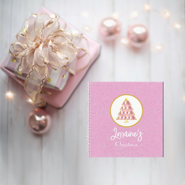 Carnet spiral rose Joyoux Noel (Créateur téléchargé)