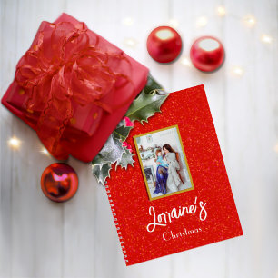 Carnet spiral rouge Joyoux Noel