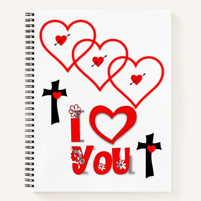 Carnet Spiral Saint Valentin (Devant)