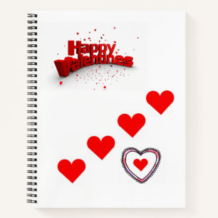 Carnet Spiral Saint Valentin