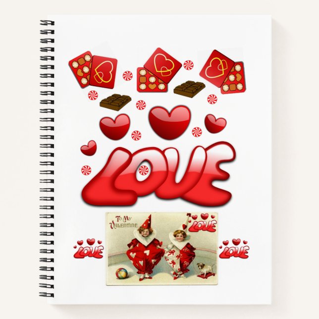 Carnet Spiral Saint Valentin (Devant)