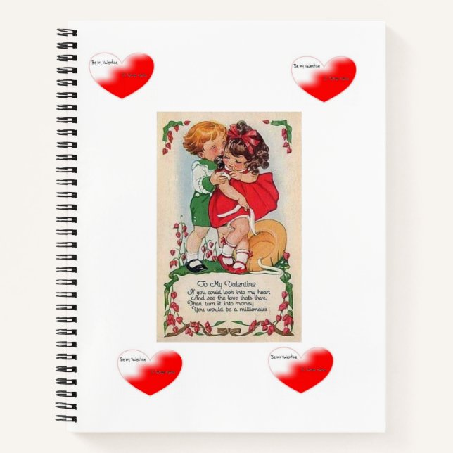Carnet Spiral Saint Valentin (Devant)