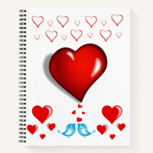 Carnet Spiral Saint Valentin