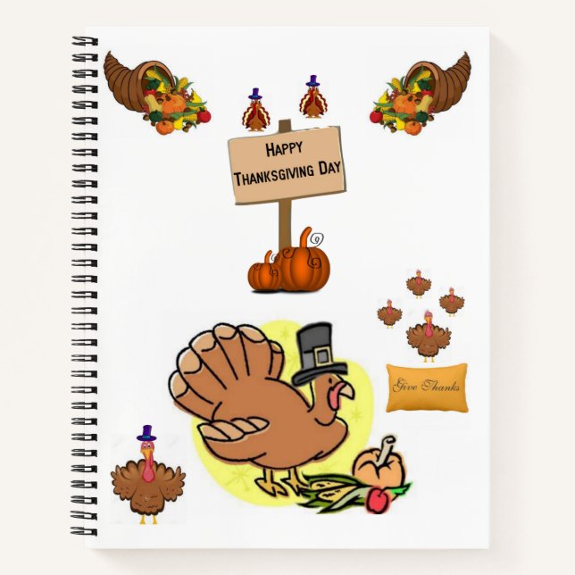 Carnet Spiral Thanksgiving (Devant)