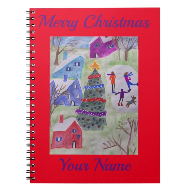 Carnet Spiral Village de Noël (Devant)
