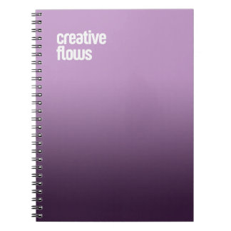 Carnet Spiral Violet - Journal "Creative Flows"