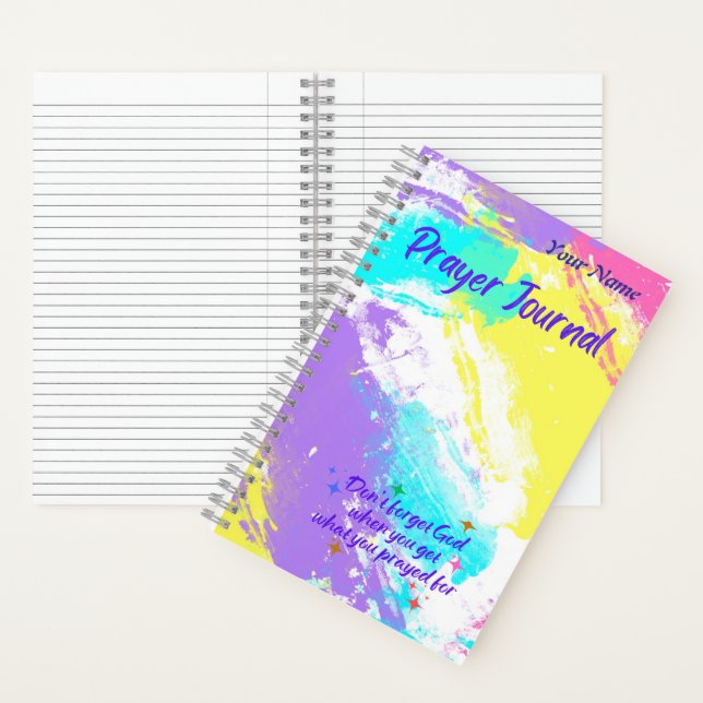 Carnet spirale A5, Pastel Abstrait (À l'intérieur)