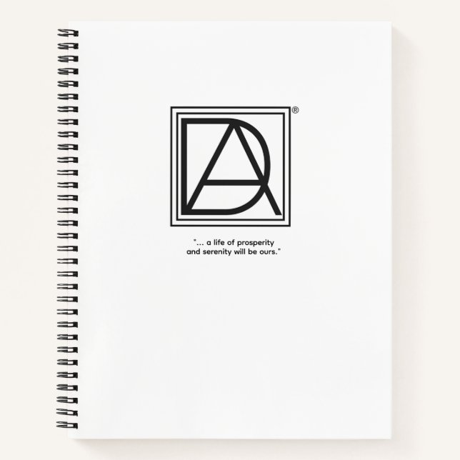 Carnet spiralé D.A. (Devant)