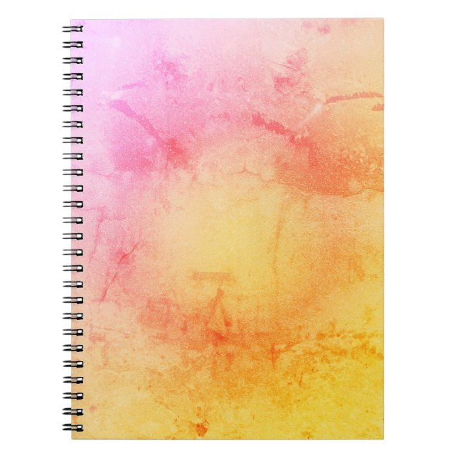 Carnet spirale de l'aquarelle du coucher du soleil (Devant)