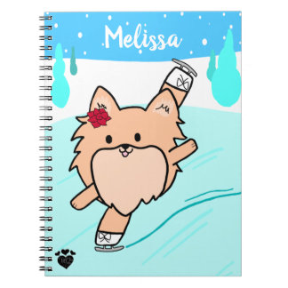 Carnet Spirale de patinage artistique mou Pom