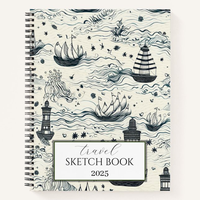 Carnet spirale du carnet de croquis de voyage