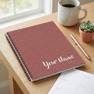 Carnet Spiralé élégant simple minimaliste tendance boho c