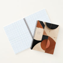 Carnet Spirale Géométrique Neutre de Luxe