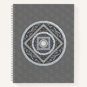 Carnet spiralé Mandala Cancer