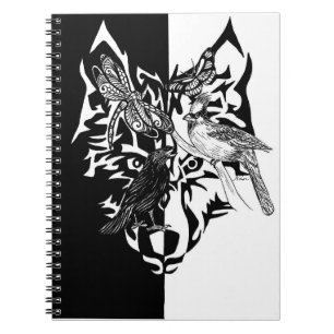 Carnet Spirit Animals in Black and White