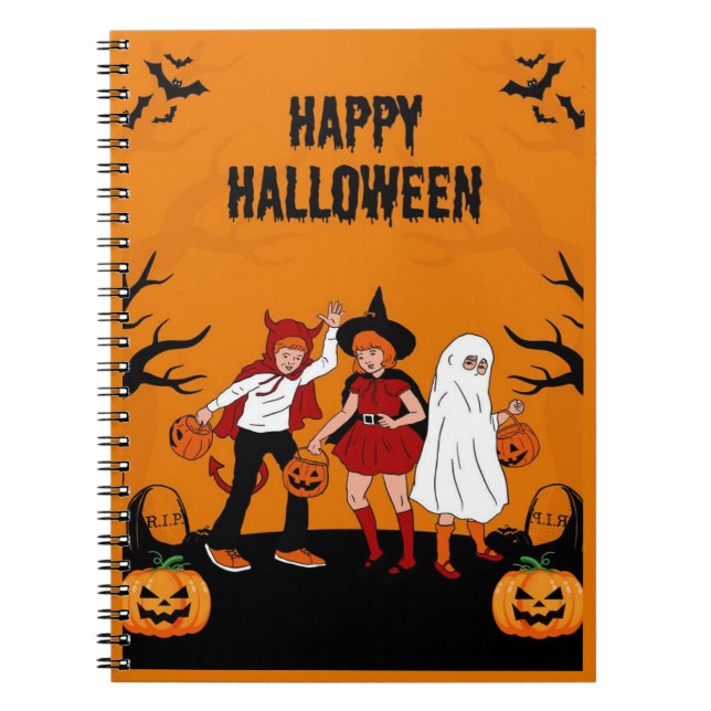 Carnet Spooky Halloween  – Pumpkin, Ghost & (Devant)