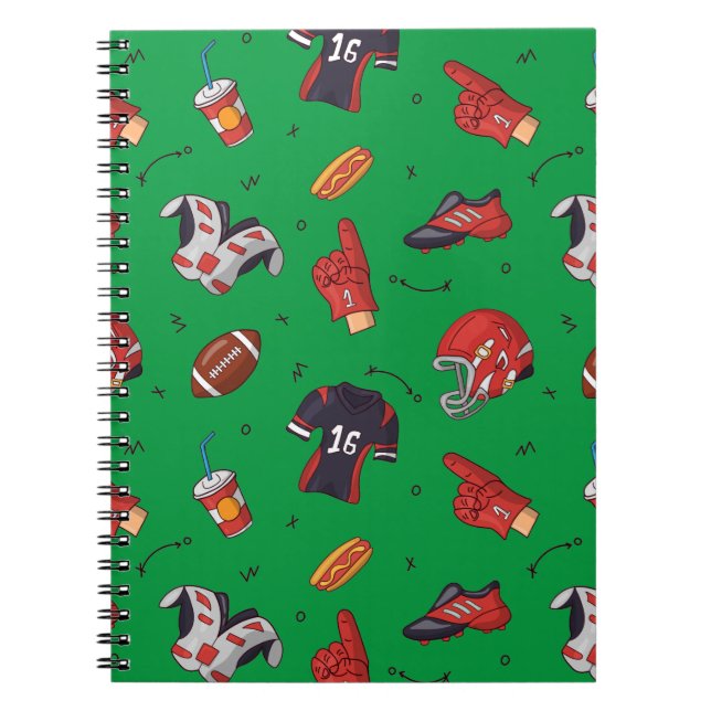 Carnet Sports de football équipement, nourriture et boiss (Devant)