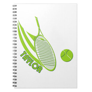 Carnet Sports Personnalisés Avec Tennis De Nom