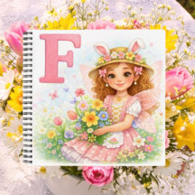 Spring Alphabet Letter F Notebook for Kids