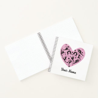 Carnet Square Personalized Rhythmic Gymnastics Notebook