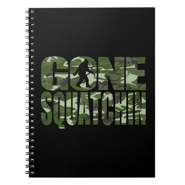 Carnet Squatchin allé par Camo personnalisable (Devant)