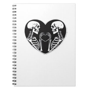Carnet Squelette Mains Coeur Signer Halloween Costume Ret