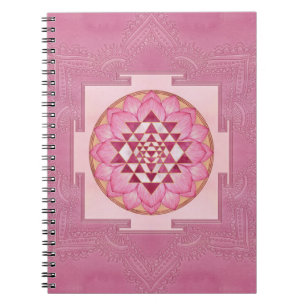 Carnet Sri Yantra / Sri Chakra in lotus