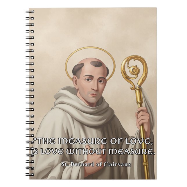 Carnet St. Bernard de Clairvaux Mesure de l'Amour Catholi (Devant)