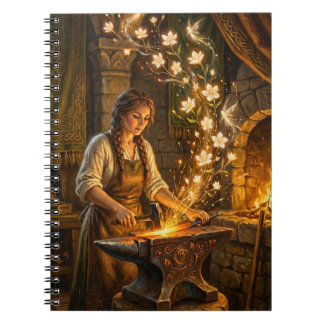 Carnet St Brigid Blacksmith Fairies Flowers Fantasy Art