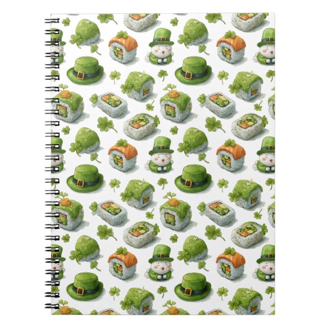 Carnet St. Patrick’s Day Sushi Rolls & Shamrock (Devant)