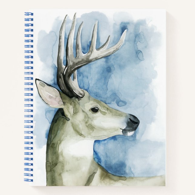 Carnet Stag errant - Aquarelle (Devant)