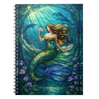 Carnet Stained Glass Mermaid Wall Art Poster