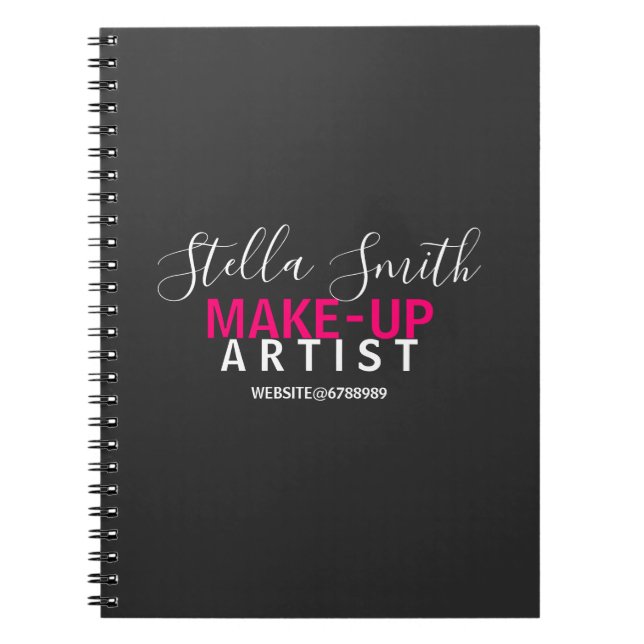 Carnet Standard de maquillage personnalisé (Devant)