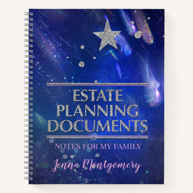 Carnet Star in Night Sky Estate Planning (Devant)