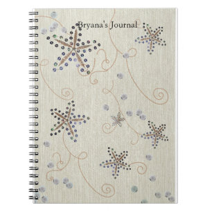 Carnet Starfish Elegance Beach Sequins Sparkine