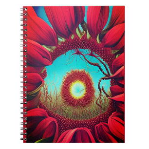 Carnet Stargate de tournesol rouge