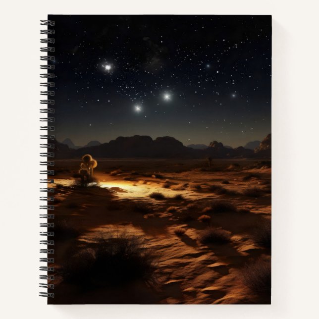 Carnet Starry Night Desert (Devant)