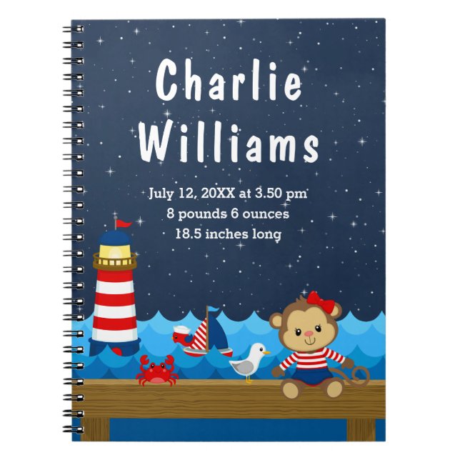 Carnet Statistiques de naissance de la Marine Rouge de Si (Devant)