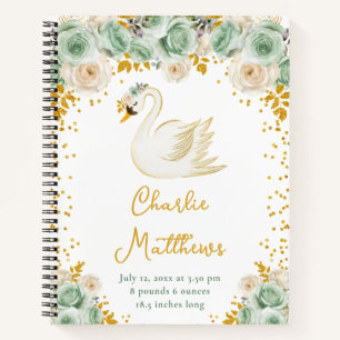 Carnet Statistiques de naissance de Swan Sage Green et Go