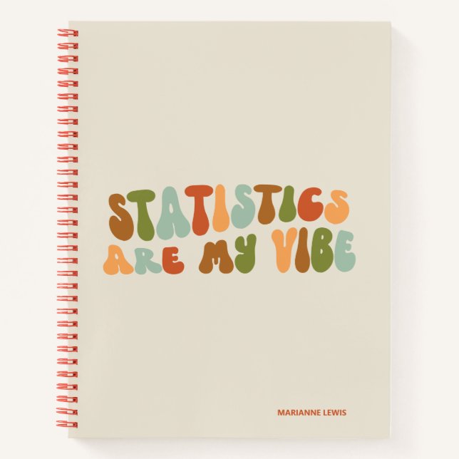 Carnet Statistiques Rétro Groovy Sont Mon Truc, Statistic (Devant)