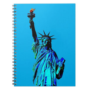 Carnet Statue bleue de Lady Liberty