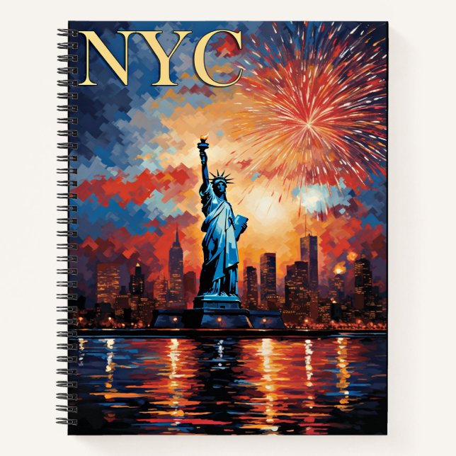 Carnet Statue de la Liberté, New York, (Devant)