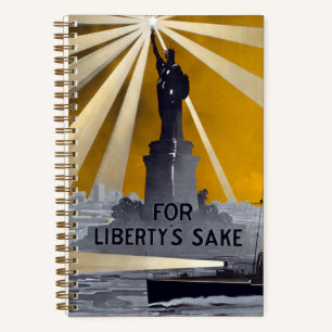 Carnet Statue de la Liberté Torch et de la Marine américa