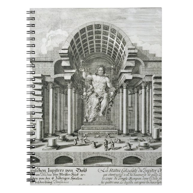 Carnet Statue de Zeus olympien, faite par Phidias en or a (Devant)