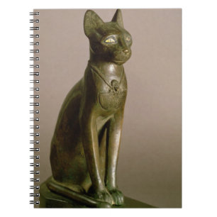 Carnet Statuette d'un chat représentant la déesse Bastet