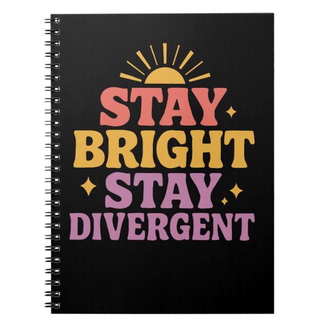 Carnet Stay Bright, Stay Divergent (Devant)