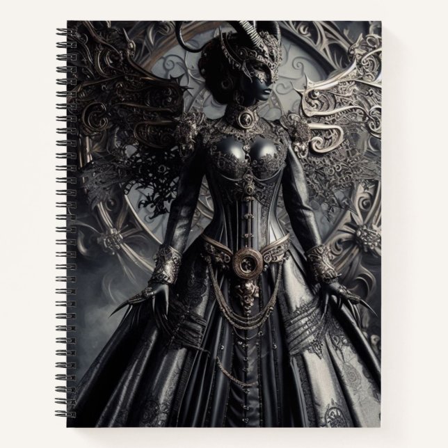 Carnet Steampunk Fantasy Darkness Demon Fashion  (Devant)