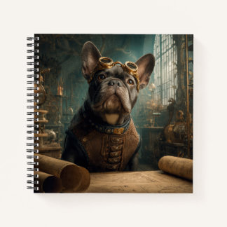 Carnet Steampunk Frenchie (Edition 2) - Deluxe Spiral 