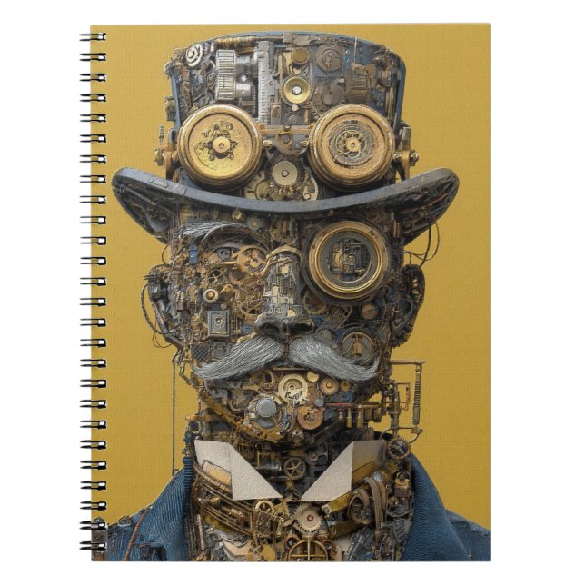Carnet Steampunk Mechanical Gentleman (Devant)