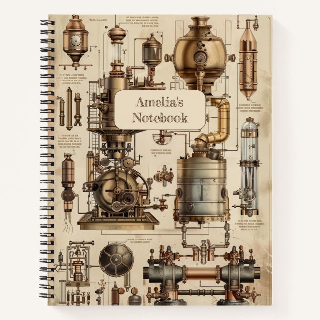 Carnet Steampunk Retro (Devant)